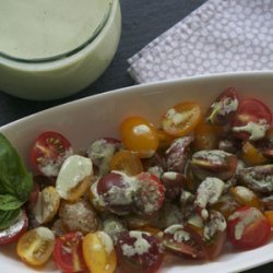 Supper's Baby Tomato Salad with Buttermilk Basil Dressing [Philly Homegrown]