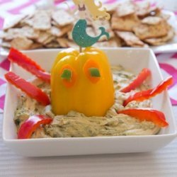 Octopus Edamame Hummus (for party)