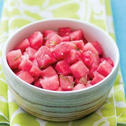 Watermelon Salad with Lime Dressing