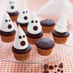 Mini Ghost Cupcakes