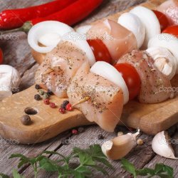 Chicken with Tomatoes, Onions and Mushrooms