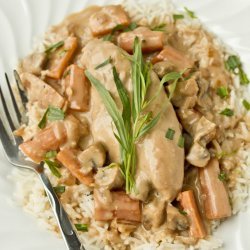Chicken with Mushrooms and White Wine
