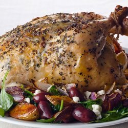 Roast Chicken with Olives and Potatoes