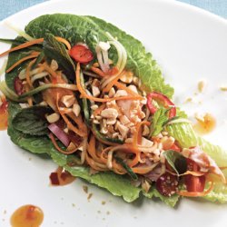 Lettuce Wraps with Smoked Trout