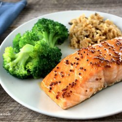 Salmon Glazed with Honey and Mustard