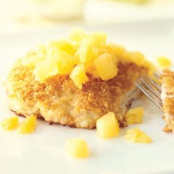 Panko Pork Cutlets with Pineapple and Ginger Salsa