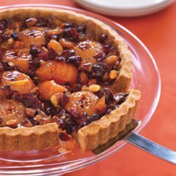 Honey-Caramel Tart with Apricots and Almonds