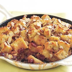 Apple and Dried Cherry Custard Bread Pudding