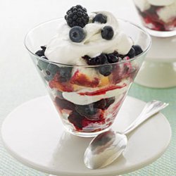 Berry-Lime-Angel Food Mini Trifles