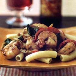 Nutty Pasta Toss with Shrimp