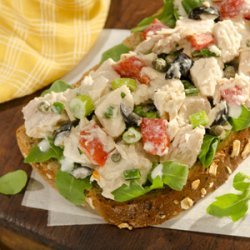 Open-Faced Mediterranean Tuna Sandwich
