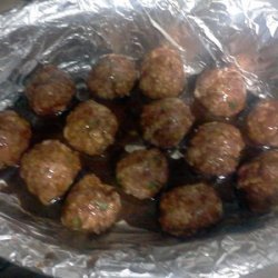 Barbecue Glazed Homemade Meatballs