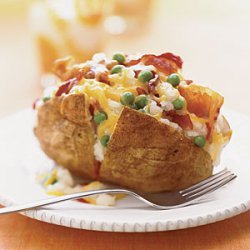 Bacon-and-Pea-Stuffed Potatoes