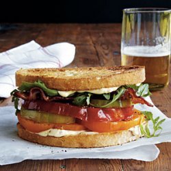 Heirloom Tomato, Arugula, and Bacon Sandwiches