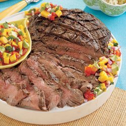 Grilled Flank Steak with Confetti Salsa