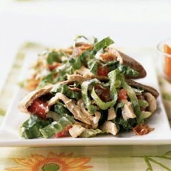 Smoky Bacon and Blue Cheese Chicken Salad Pitas