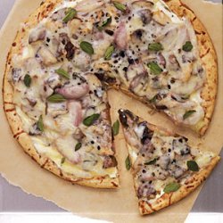 Roasted Mushroom and Shallot Pizza