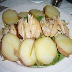 Chicken Salad with Potatoes and Arugula