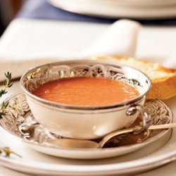 Tomato Soup with Parmesan Toast