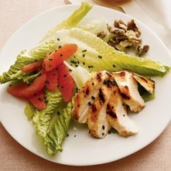 Winter Salad With Grilled Chicken, Citrus, and Walnuts