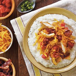 Simple Grits with Toppings
