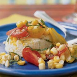 Sweet Corn and Parmesan Flans