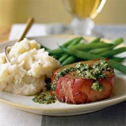 Argentinean Oak-Planked Beef Tenderloin with Chimichurri Sauce