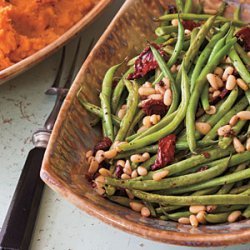 Roasted Green Beans with Sun-dried Tomatoes