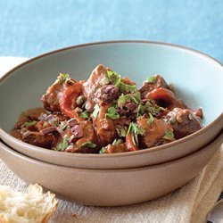 Spanish-style Lamb Stew with Roasted Red Peppers