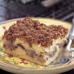 Sour Cream Coffee Cake with Pears and Pecans