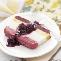 Sorbet and Ice Cream Terrine with Blackberry Compote