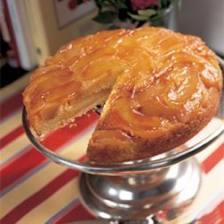 Warm Apple-Cornmeal Upside Down Cake