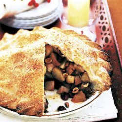 Apple Pie with Hazelnuts and Dried Sour Cherries