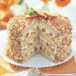 Coconut-Peach Layer Cake