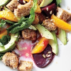 Beet, Avocado and Pink Grapefruit Salad with Sherry Dressing