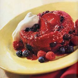 Plum and Berry Summer Puddings