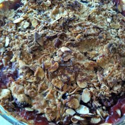 Cherry Pie with Coconut Crumb Topping