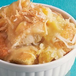 Banana Bread Pudding with Rum Sauce