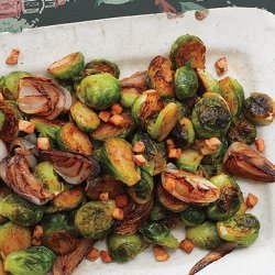 Brussels Sprouts with Shallots and Salt Pork