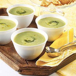 Chilled Pesto-Pea Soup