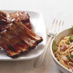 Slow-Cooker Asian Baby-Back Ribs With Udon Salad