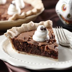 Ghost-Topped Fudge Pie