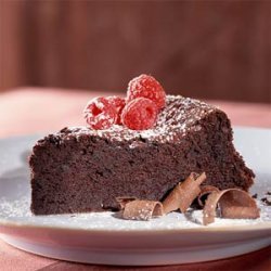 Dark-Chocolate Souffle Cake