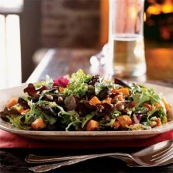 Roasted Squash Salad with Bacon and Pumpkin Seeds