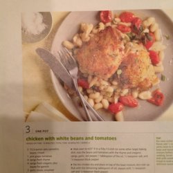Chicken with white beans and tomatoes