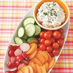 Crudites with Blue Cheese Dip