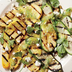 Grilled Squash and Salsa Verde