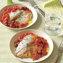 Tilapia with Tomatoes and Olives