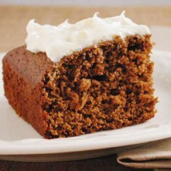 Molasses Cake with Lemon Cream Cheese Frosting