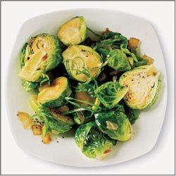 Sauteed Brussels Sprouts with Sesame, Garlic, and Ginger